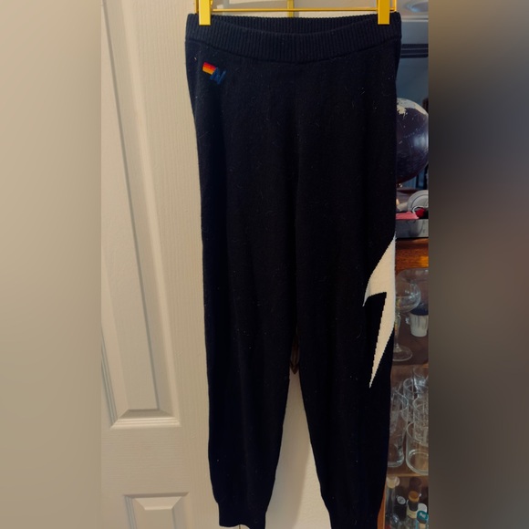 Black Pants with White Lightning Bolt Design - Picture 5 of 7